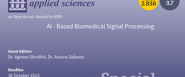 Deadline extension of our Special Issue “AI-Based Biomedical Signal Processing”