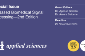 Banner for Sbrollini and Saibene special issue on mdpi with deadline extension to November 20, 2026